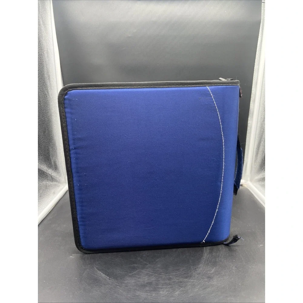 Case-It Blue Zipper Binder 3-Inch Capacity with 5-Tab Expanding File
